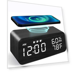 Smart Wooden Alarm Clock — Clocks, Fashionable bags