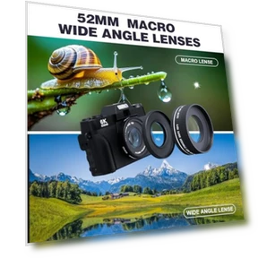 Digital Camera for Photography and Vlogging — Compact Digital Cameras, YAGPECL