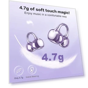 Wireless Clip on Earbuds — In-Ear Headphones, ZIHNIC
