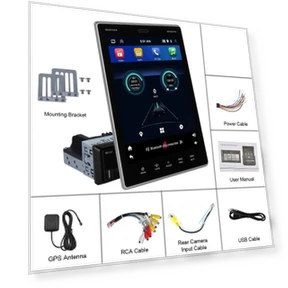 9.5inch 2-64G Rotating Mirror Link Touchscreen Car Radio — Stereo Receivers, ToyousoniC