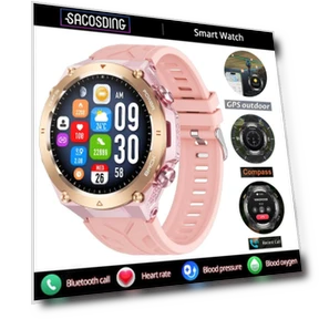 GPS Track Smart Watch with Compass, Altitude, Pressure, Sport Fitness, Bluetooth Talk — Smartwatches, SACOSDING