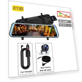 10-inch Touchscreen Car Mirror Dash Cam — Dashboard Cameras, Auto Accessories Home