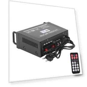 2-Channel Power Amplifier Mini Bluetooth USB FM Smart Digital — Portable Audio, Fishine