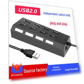 7-port USB 2.0 Hub with Independent Switches — USB Hubs, AI Supermarket