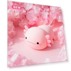 Cute Axolotl Night Light — Night Lights, DC-HOME Textile