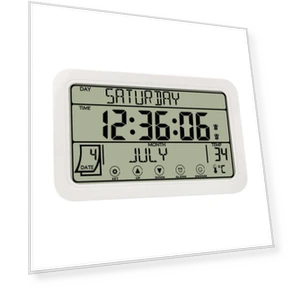Large Digital Wall Clock with Touch Screen — Alarms & Clocks, DC-HOME-4