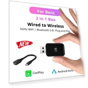 Mini Wireless CarPlay Android Auto Adapter — Stereo Receivers, AE Selection