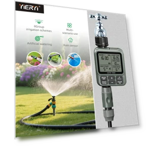 Smart Digital Water Timer with Rain Sensor — Controllers, yieryi Garden Tools