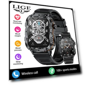 Smart Watch with 1.95-inch Display — Smartwatches, LIGE