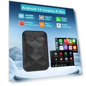 Wireless CarPlay & Android Auto 3-in-1 Smart Box — Stereo Receivers, ZoomSpark