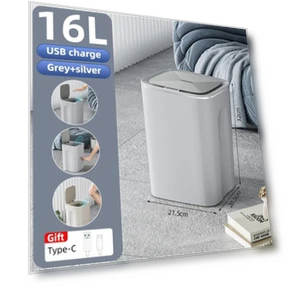 Automatic Touch Sensor Trash Bin — Kitchen Cans, Household supplies MH
