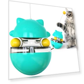 Self-Rolling Pet Toy Ball with Treat Dispenser — Cat Playthings, Smart Pet Supplies