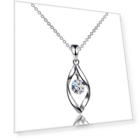 Smart Women's Pendant Necklace with Rotating Water Drop Design — Smart Jewelry, Allbestart