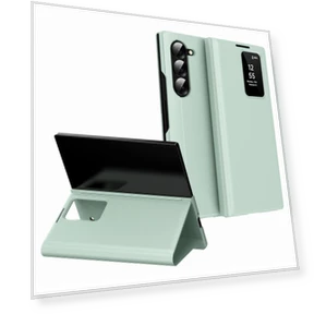 Case with Card Holder Smart View Window — Phone Accessories, Samrtwatch Bands Straps