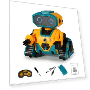 Gesture-Controlled Robot Toy with LED Eyes — Interactive Figures & Robots, Toy