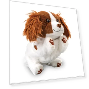 High Five Upside Down Showtime Moving Plush Toy Dog Robot — Interactive, AGATSUMA
