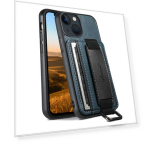 Leather Coated Phone Case with Kickstand and Hand Strap — Bumpers, Smartwatch 2025