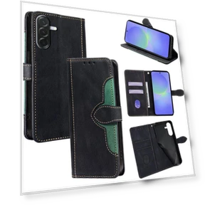 Leather Wallet Phone Cover with Straw Hat Magnetic Clasp — Bumpers, Smartwatch 2025