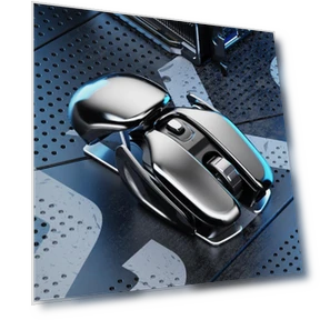 Metal 2.4G Rechargeable Wireless Silent Mouse — Mouse Pads