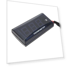 Universal Motorcycle LCD Water Temperature Gauge — Water & Oil Temperature, Neoglint