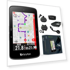 Bike Computer with Speed, Cadence, Heart Rate Sensors — Cycling, Bryton