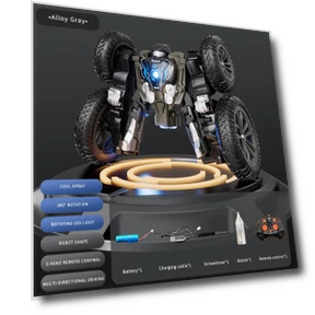 Dual-Sided Rotating Trick Car Robot Butterfly — Interactive Figures & Robots, Super Go