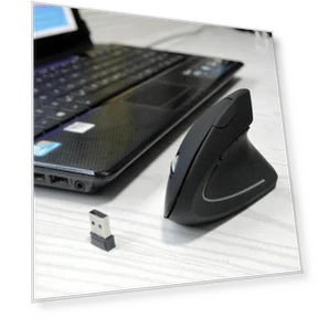 Ergonomic Rechargeable Vertical Bluetooth Mouse — Mouse Pads, Computer boost