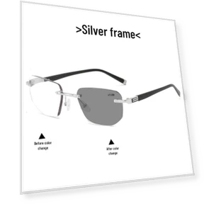 Rimless Photochromic Multifocal Reading Glasses — Reading Glasses, the BAY