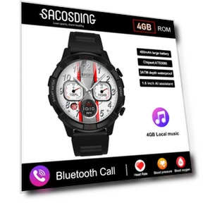 Smart Sports Watch with Amoled Display — Smartwatches, Tiktop2