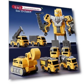 Transformable Engineering Car-Robot Toy — Interactive Figures & Robots, Super Go