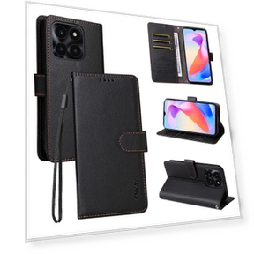Wallet Case with Strap RFID Blocking Leather Stand Phone Cover — Basic Cases, Smartwatch 2025