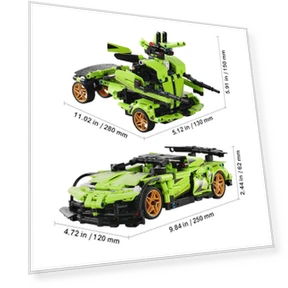 2-in-1 RC Car/Robot Building Blocks — Construction Kits, SucceBuy