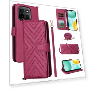 Leather Phone Cover with Shoulder/Wrist Strap and Stand — Smartwatch Protectors, Smartwatch 2025
