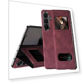 View Window PU Leather Phone Cover — Bumpers, Smartwatch 2025
