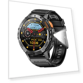 AMOLED Smart Watch for Men with Flashlight — Smartwatches, SAMS Online