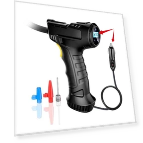 Smart Digital Display Tire Pump and Pressure Monitor — Pressure Gauges, Popular House