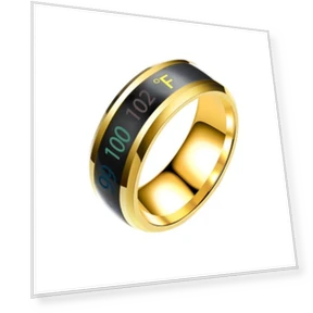 Smart Temperature, Mood, Emotion Stainless Steel Ring — Smart Rings, SILVERHOO
