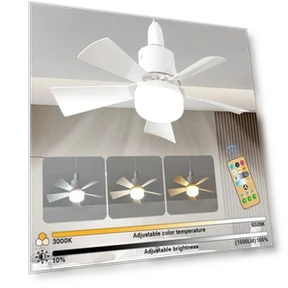 Ceiling Fan with LED Lighting and Remote Control — Ceiling Fans, Binchi Lighting Appliances