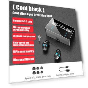 Digital Display Touch Wireless Bluetooth 5.1 Earbuds — In-Ear Headphones, The Joker