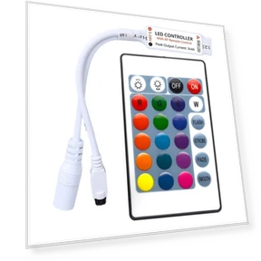 Mini 24-key RGB LED strip with IR remote control — LED Strips, HVIERO