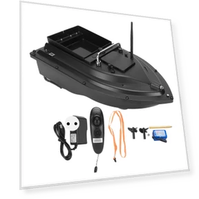 Smart Remote Control Boat with Bait and LED Lighting — Aquatic Vehicles, Electronics Parts