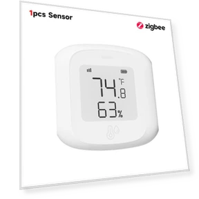 Smart Wi-Fi/Zigbee Temperature and Humidity Sensor — Home Climate Control, School Supplies Office Supplies