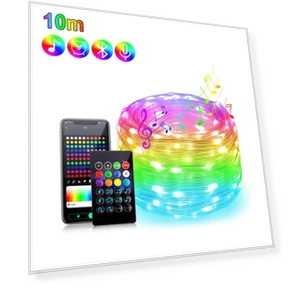 Waterproof Smart 5V RGBIC WS2812b LED Fairy Light String — String Lights, Yongkomo
