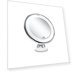 10x Magnifying Mirror with LED Light — Handheld, Makeup Kits