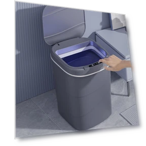 Automatic Trash Bin for Bathroom — Waste Baskets, HappyToy