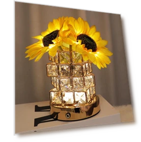 Decorative Cube Flower Table Lamp — Creative Lighting Solutions, Binchi Lighting Appliances