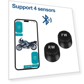 Motorcycle TPMS 2 Sensors — TPMS Sensor Replacements, YJMP Auto Parts