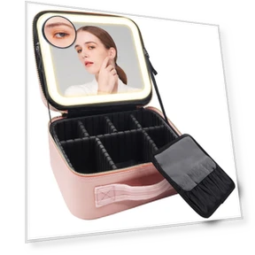 Smart Cosmetic Bag with LED Lighting — Cosmetic Cases, Makeup Kits