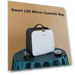 Smart LED Cosmetic Bag with Mirror — Cosmetic Cases, Makeup Kits