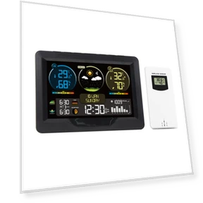 Smart Weather Station with Clock — Barometers, TOMTOP JMS